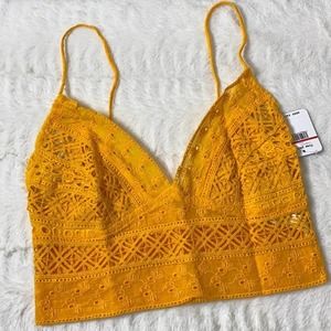 Free People Carina Bralette Mango XS Festival Boho